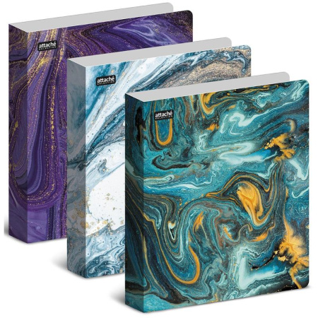 Папка на 2-х кольцах Attache Selection Fluid пластиковая 35 мм фиолетовая