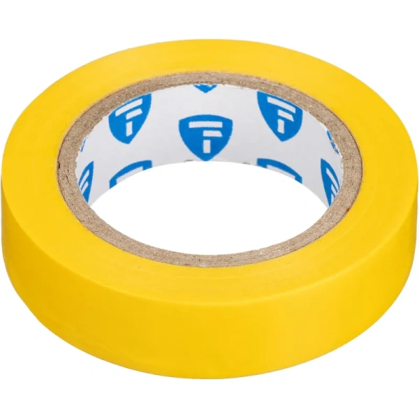 Изолента TOPFORT ПВХ 15 мм x 10 м жёлтая (1687229)