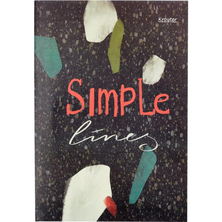 Бизнес-тетрадь Kroyter Офис А4 48 листов разноцветная в клетку на  скрепке (206х294 мм, 00068)