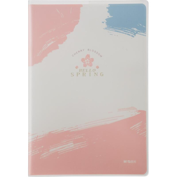 Тетрадь общая M&G Sakura A5 72 листа в линейку на склейке (обложка в ассортименте)