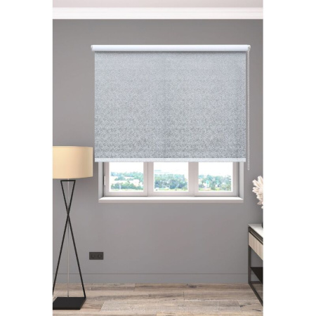 Рулонная штора Катальпа полиэстер светло-серая (45x158.3 см)