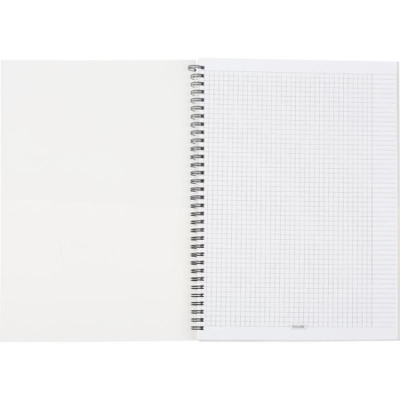 Бизнес-тетрадь Kroyter Офис А4 80 листов разноцветная в клетку на спирали (207х297 мм, 00093)