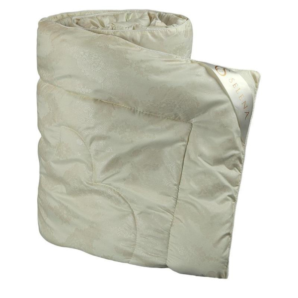 Одеяло Selena 140х205 см искусственный лебяжий пух/поплекс стеганное