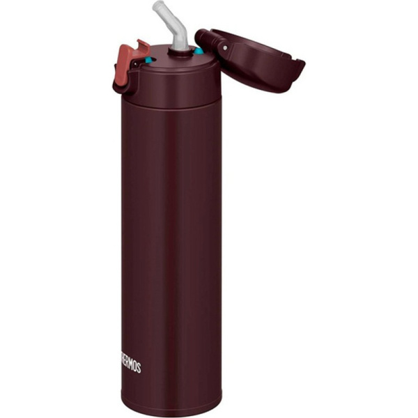 Термокружка Thermos FJM-450 BW 450 мл коричневая (с трубочкой)