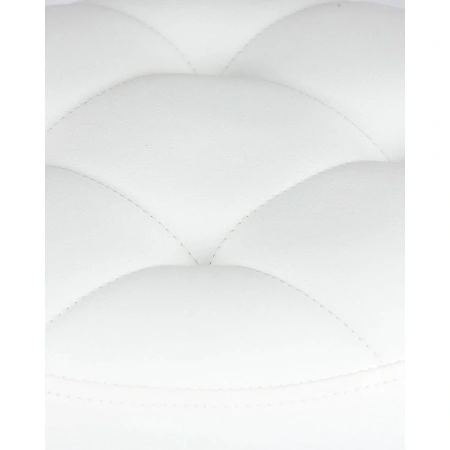 Табурет барный Dobrin Bruno белый/хромированный (искусственная  кожа/металл)