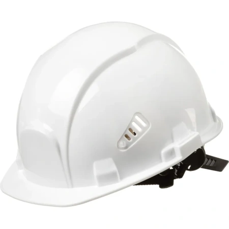 Каска защитная TOPFORT Стандарт 101 белая с ленточным механизмом