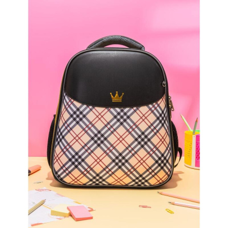 Ранец Комус Класс Queen анатомический бежевый с двумя отделениями