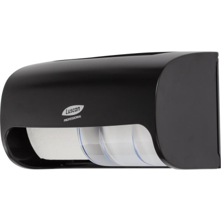 Диспенсер для туалетной бумаги в рулонах Luscan Professional Etalon  Doublemini пластиковый черный