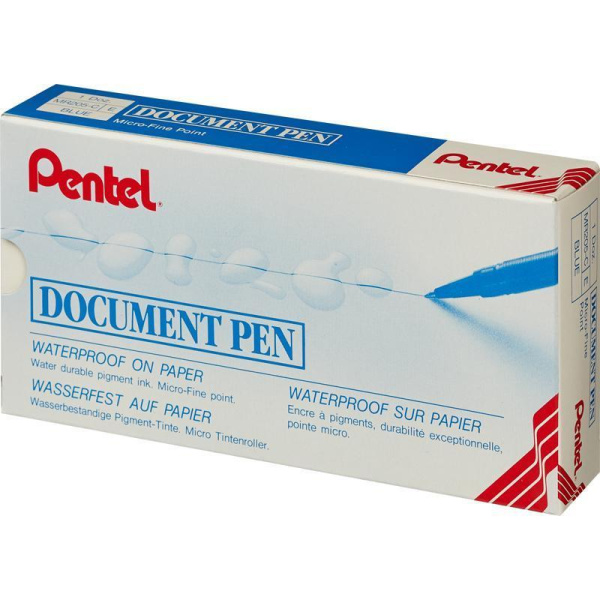 Роллер Pentel Document Pen синий (толщина линии 0.25 мм)