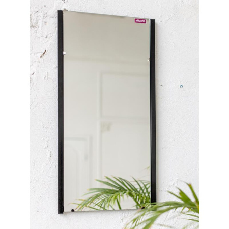 Зеркало настенное Attache Мюлен (черный, 385x765 мм, прямоугольное)