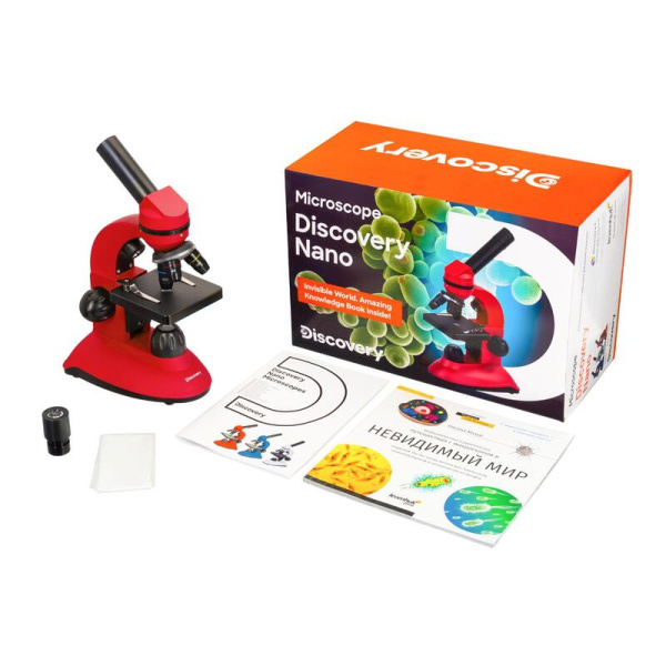 Микроскоп Levenhuk Discovery Nano Terra увеличение 400x монокулярный  (77962)