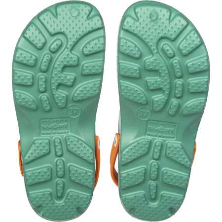 Сабо женские Evart Ола ЭВА зеленые размер 40 с ремешком