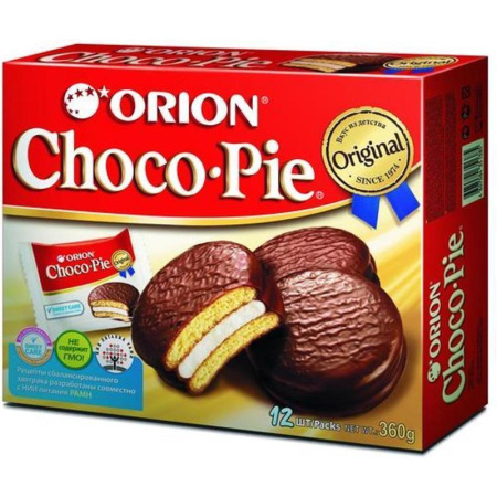 Пирожное Orion Choco Pie, 360 г (12 шт./уп.) Пирожное Orion Choco Pie, 360 г (12 шт./уп.)