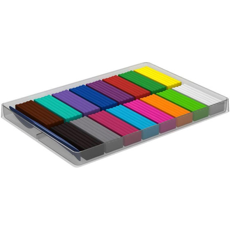 Пластилин на растительной основе ArtBerry 16 цветов со стеком 288 г