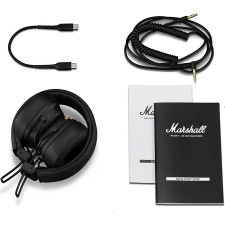 Наушники беспроводные/проводные Marshall  Major V черные (1006832) Наушники беспроводные/проводные Marshall  Major V черные (1006832)