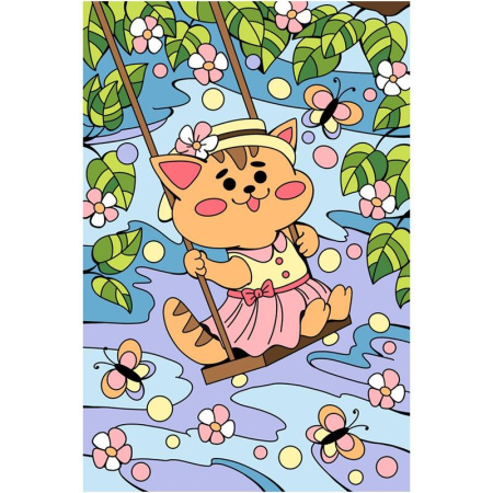 Картина по номерам Lori Волшебные истории Весенние мечты