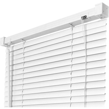 Жалюзи горизонтальные пластиковые белые (80х160 см)