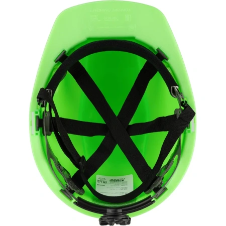 Каска защитная TOPFORT Стандарт 205 зеленая с храповым механизмом