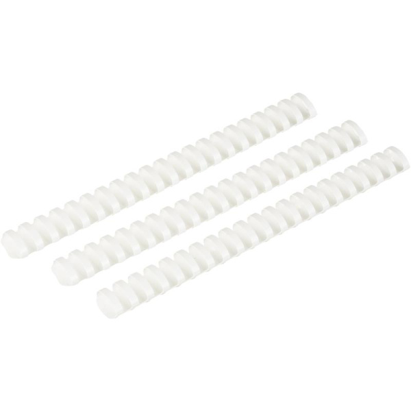 Пружины для переплета пластиковые 25 мм белые (50 штук в упаковке)