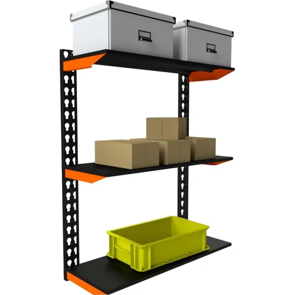 Система хранения Fly (оранжевый/чёрный 3 полки 1000х400х800 мм)