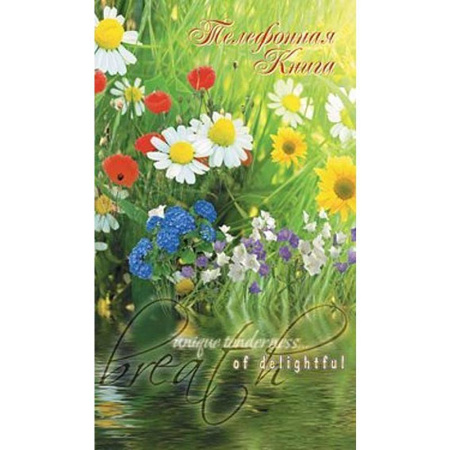 Телефонная книга Софт переплет 7БЦ с выборочным лакированием А5 80 листов в ассортименте (100х210 мм)