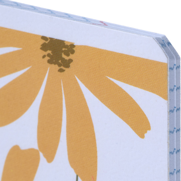 Тетрадь общая Be Smart April А5 48 листов в клетку на скрепке (обложка с  рисунком цветы, матовая ламинация)