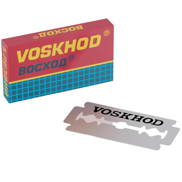 Сменные лезвия для бритья Rapira Voskhod для Т-образного станка  двусторонние (5 штук в упаковке)