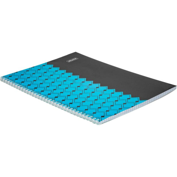 Тетрадь общая Attache Персия А4 60 листов в клетку на спирали (обложка  разноцветная, ВД-лак)