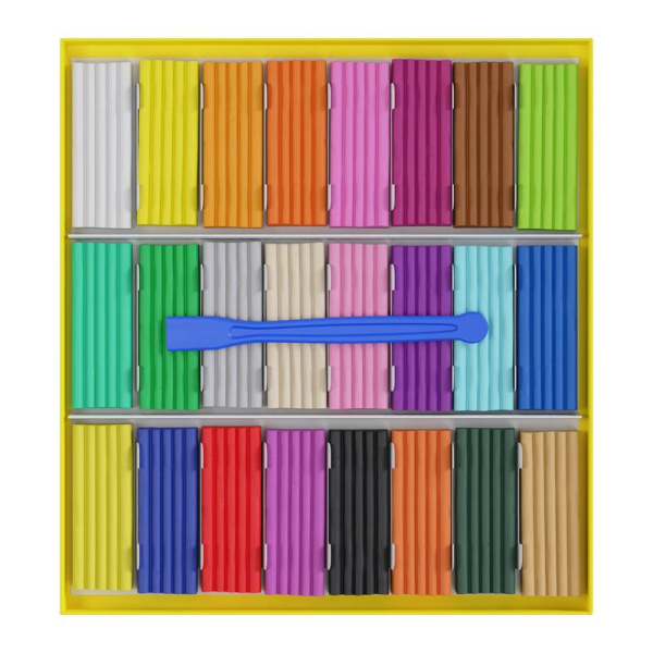 Пластилин классический Гамма Юный художник 24 цвета 336 г со стеком