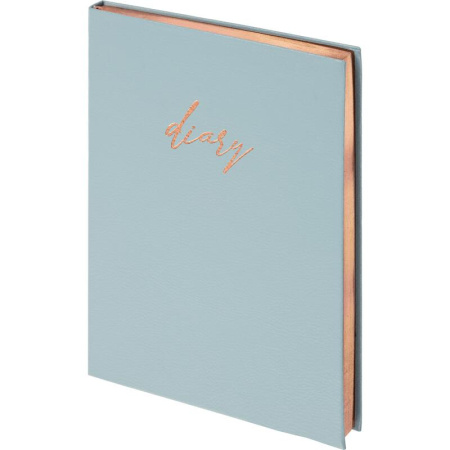 Ежедневник недатированный Attache искусственная кожа A5 136 листов голубой (140x200 мм)