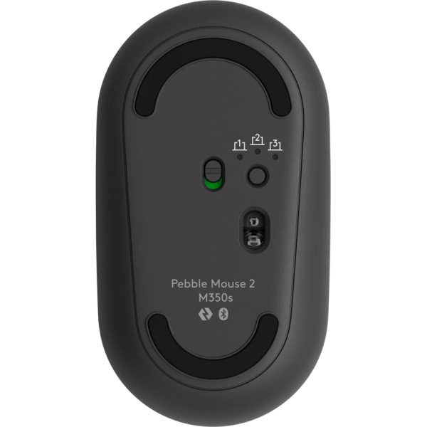 Мышь беспроводная Logitech Pebble Mouse 2 M350s черная (910-007015)