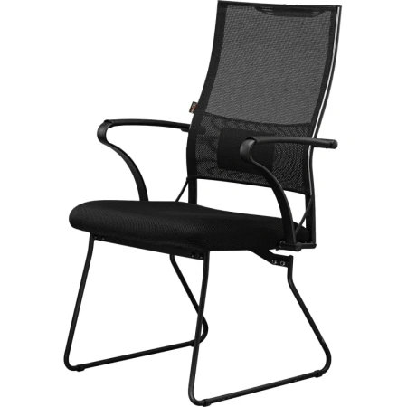 Конференц-кресло Ergolife Sit Air чёрный (ткань, металл чёрный)