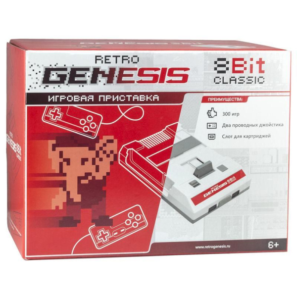 Игровая приставка (консоль) Retro Genesis 8 Bit Classic + 300 игр  (ConSkDn72)