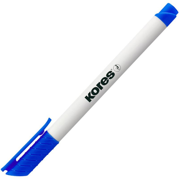 Маркер для белых досок Kores синий (толщина линии 2 мм) круглый  наконечник