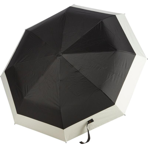 Зонт складной механика 8 спиц черный/белый