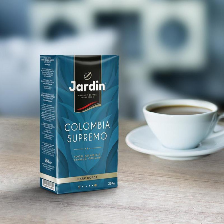 Кофе молотый Jardin Columbia Supremo 250 г (вакуумный пакет)