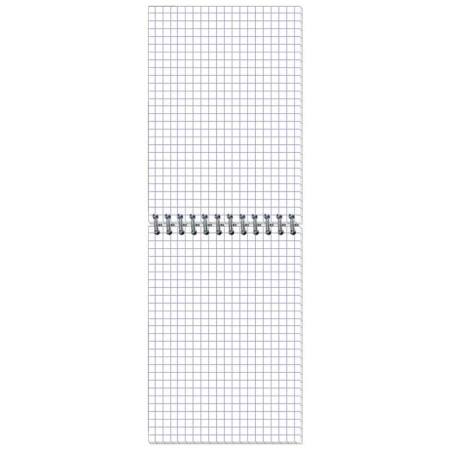 Блокнот Микровельвет A6 50 листов зеленый в клетку на спирали (101х145 мм)