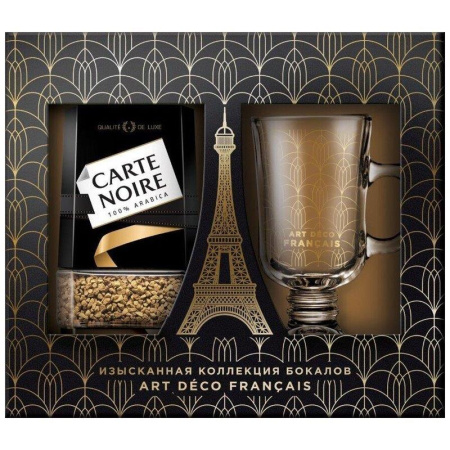 Кофе Carte Noire натур. раствор. субл., 95г + стакан стекл, декор. (набор)