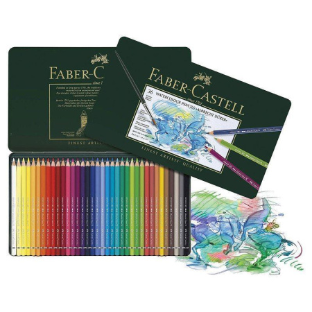 Карандаши цветные акварельные Faber-Castell Albrecht Durer 36 цветов шестигранные Карандаши цветные акварельные Faber-Castell Albrecht Durer 36 цветов шестигранные