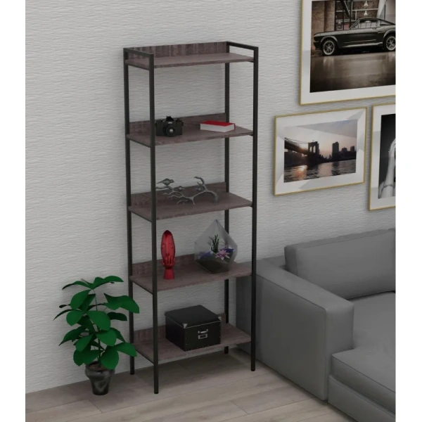 Стеллаж Комус Онега-10 (ясень анкор темный, 675х337х1950/1960)