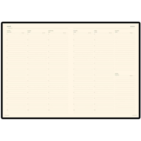 Еженедельник недатированный Bruno Visconti Profy натуральная кожа А4 64 листа синий (222х302 мм) (артикул производителя 3-098/01)