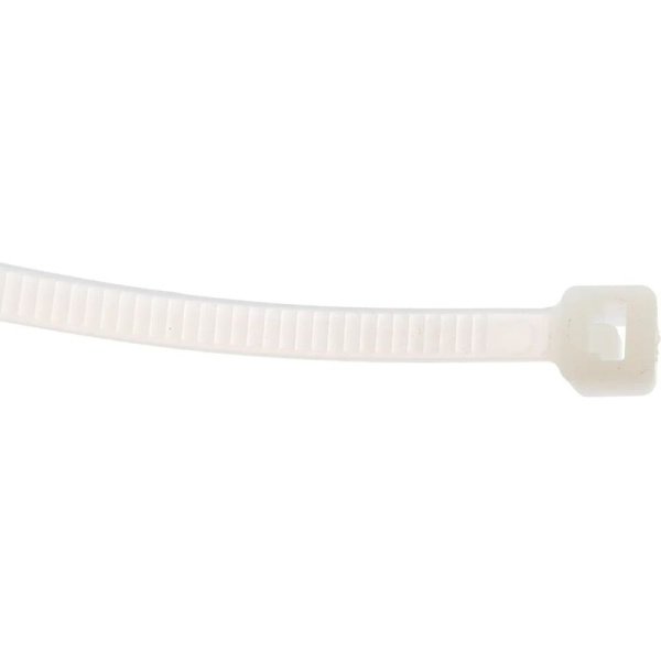 Хомут (стяжка) пластиковый Вихрь 250x3.6 мм белый 100 штук