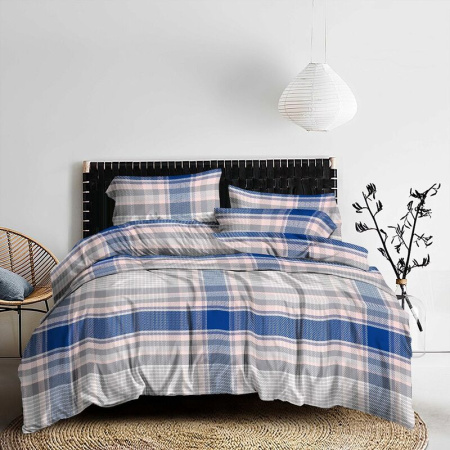 Постельное белье разноцветное (1.5-спальное, полисатин)