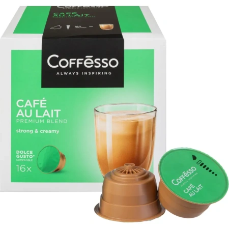 Кофе в капсулах Coffesso Cafe Au Lait Dolce gusto (16 штук в упаковке)