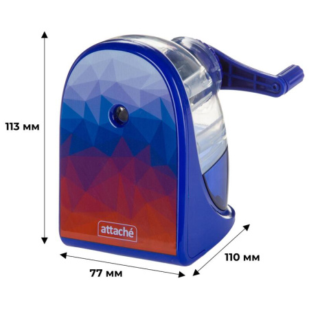 Точилка механическая для карандашей Attache синяя