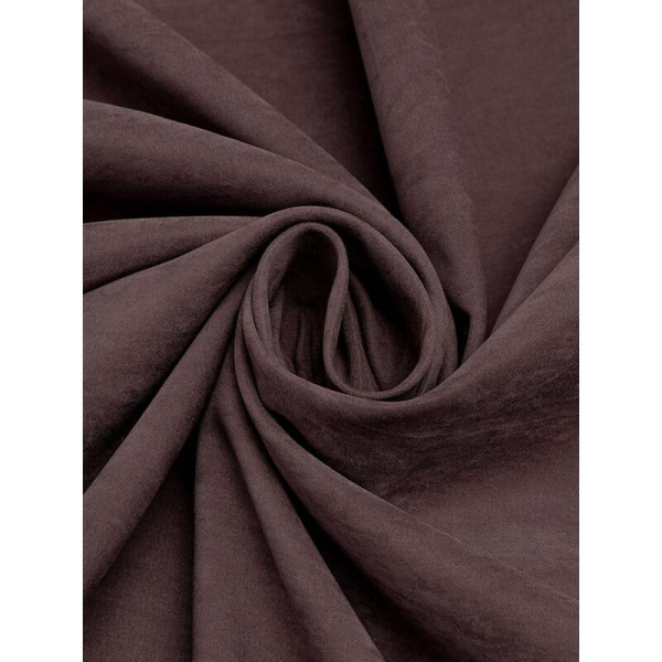 Комплект штор Amore Mio Однотонная замша3872-022 (2 портьеры 150x270 см)  коричневый