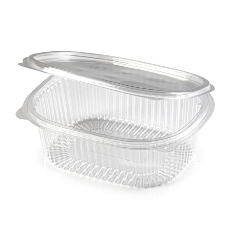 Контейнер одноразовый с крышкой ЮП-РКС 158x129x55 мм 500 мл прозрачный  (300 штук в упаковке)