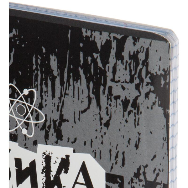 Тетрадь предметная по физике №1 School Панк А5 48 листов разноцветная в  клетку УФ-сплошной глянцевый лак