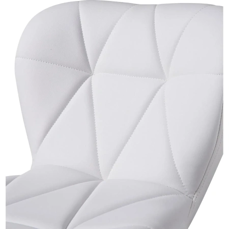 Стул барный Dobrin Barny белый/хромированный (искусственная кожа/металл)