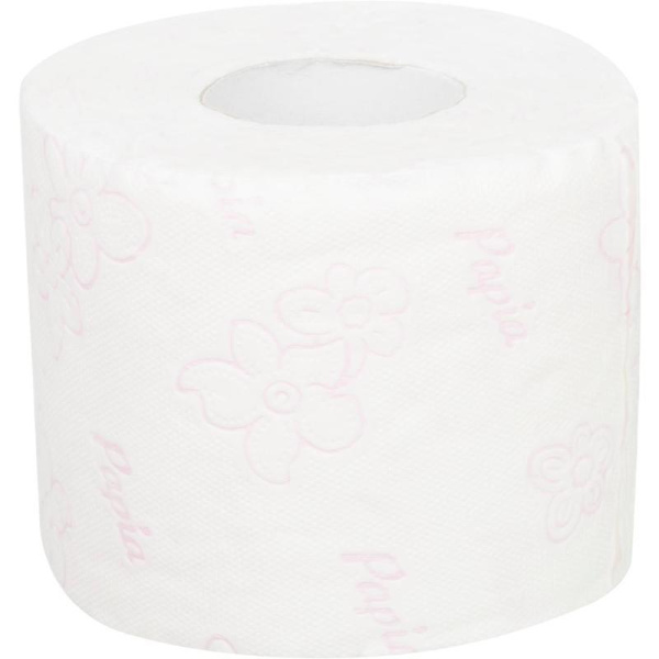 Бумага туалетная Papia Secret Garden 3-слойная белая с цветочным ароматом (8 рулонов в упаковке)